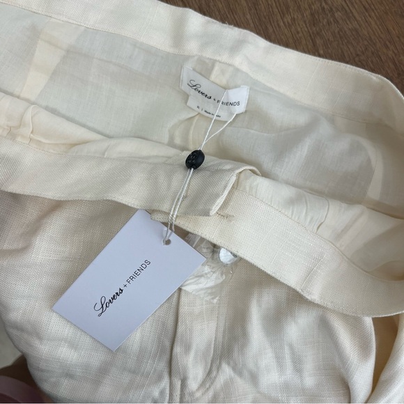 NWT Lovers & Friends Cream Ivory High Rise Shorts - Picture 4 of 5